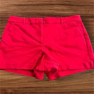 LOFT Riviera Short Red Curvy Fit Size 16 High Rise Summer Chic